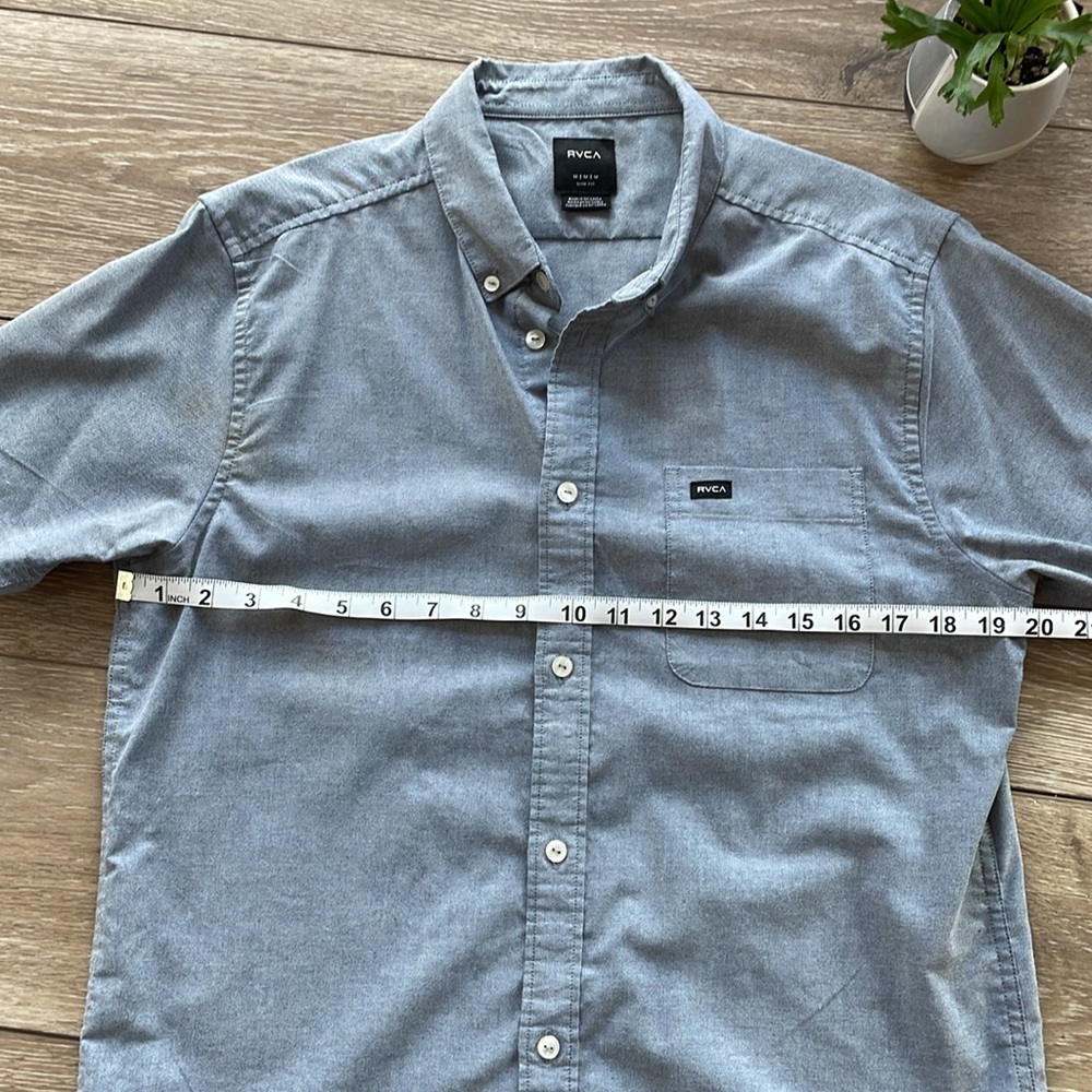 Blue Rvca Button Down - image 6